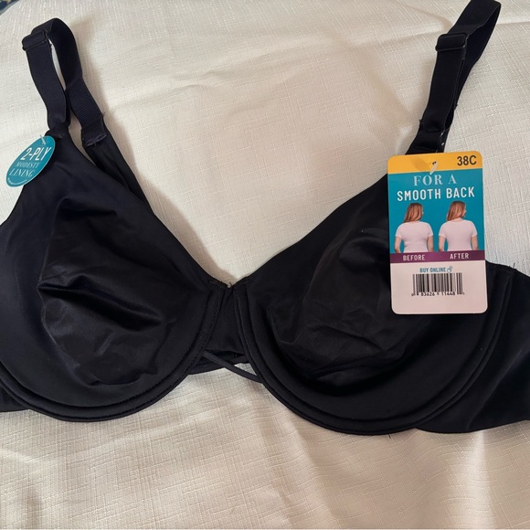 Vanity Fair Black 38C 3476571 NWT - Picture 1 of 5